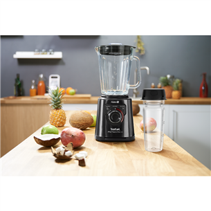 Tefal Perfect Mix+, 1200 W, 1.5 L + 600 ml, black - Blender + bottle