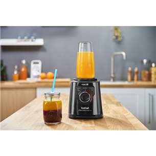 Tefal Perfect Mix+, 1200 W, 1.5 L + 600 ml, black - Blender + bottle