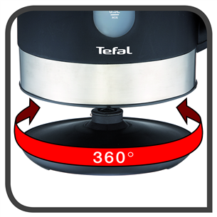 Tefal Snow, 1,7 L, must - Veekeetja