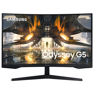 Samsung G5, 32'', QHD, LED VA, 165 Гц, изогнутый, черный - Монитор