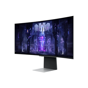 Samsung Odyssey OLED G8, 34", Ultra-WQHD, 175 Hz, nõgus, hõbedane - Monitor