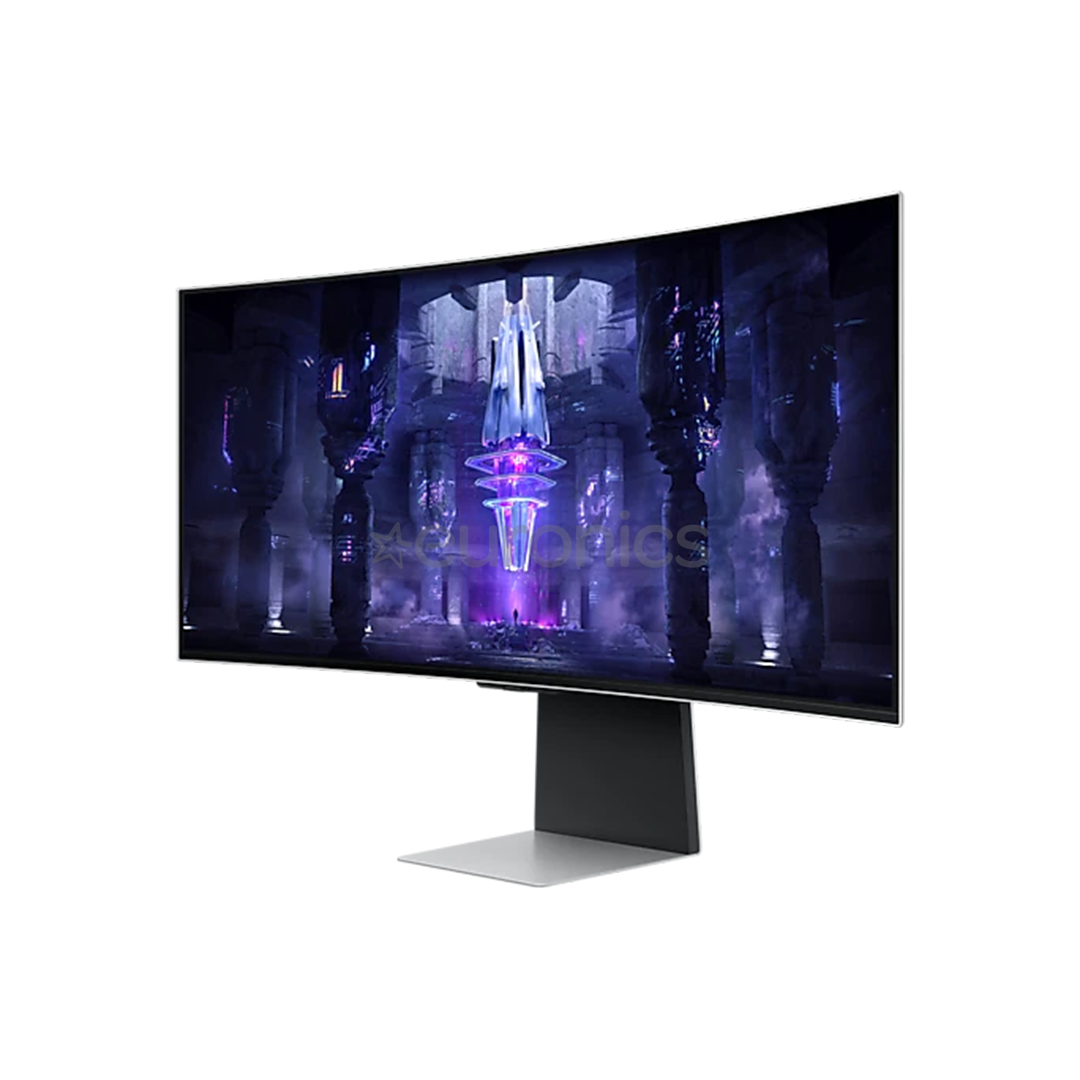 Samsung Odyssey OLED G8, 34", Ultra-WQHD, 175 Hz, curved, silver - Monitor
