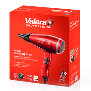 Valera Swiss Power4ever, 2400 W, red - Hair dryer, SP4EQRCD | Euronics