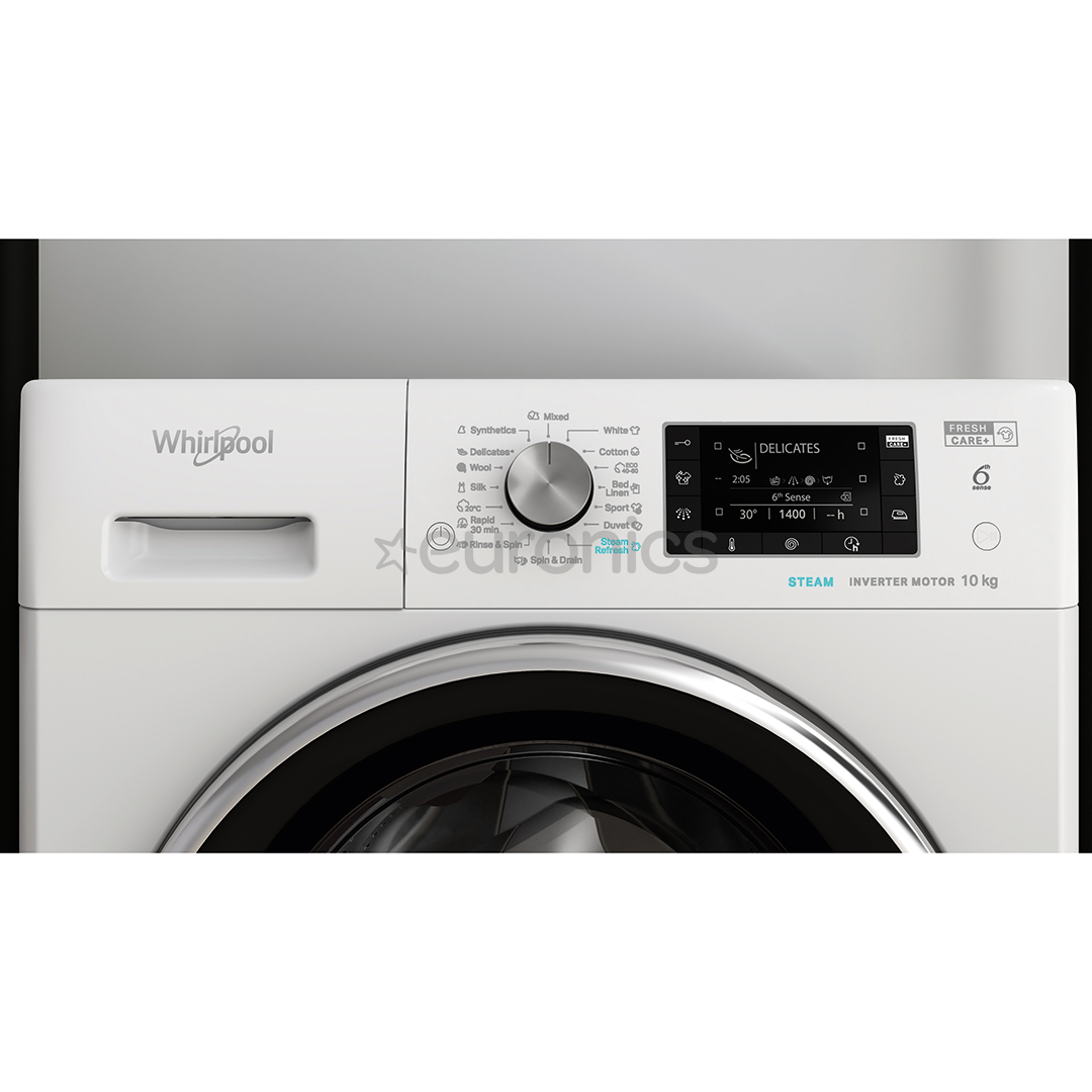 Whirlpool, 10 кг, глубина 60,5 см, 1400 об/мин - Стиральная машина с передней загрузкой