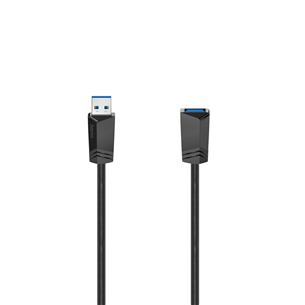 Hama Extension Cable, USB-A 3.0 pikendus, 1,5 m, must - Kaabel 00200628
