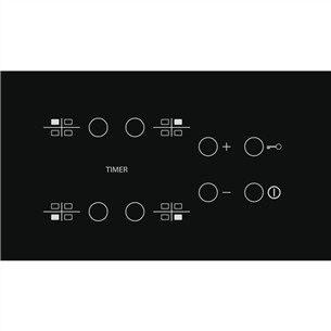 Whirlpool, width 58 cm, frameless, black - Built-in Ceramic Hob