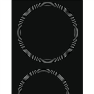 Whirlpool, width 58 cm, frameless, black - Built-in Ceramic Hob