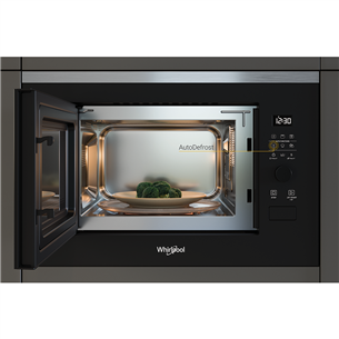 Whirlpool, 25 L, 900 W, black - Built-in Microwave Oven with Grill