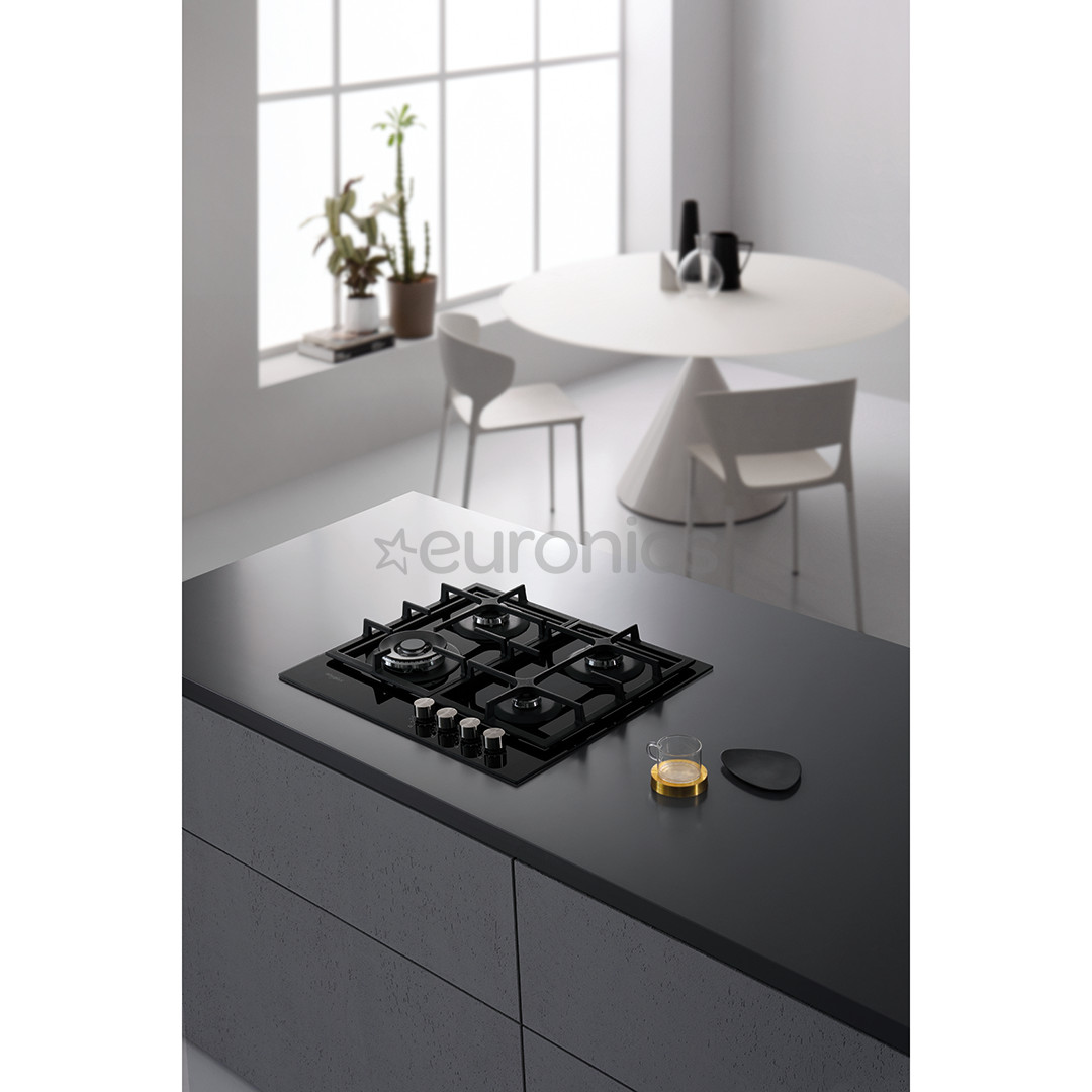Whirlpool, ширина 59 см, черный - Интегрируемая газовая варочная панель
