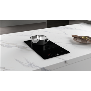 Whirlpool, width 28.4 cm, frameless, black - Built-in Induction Hob