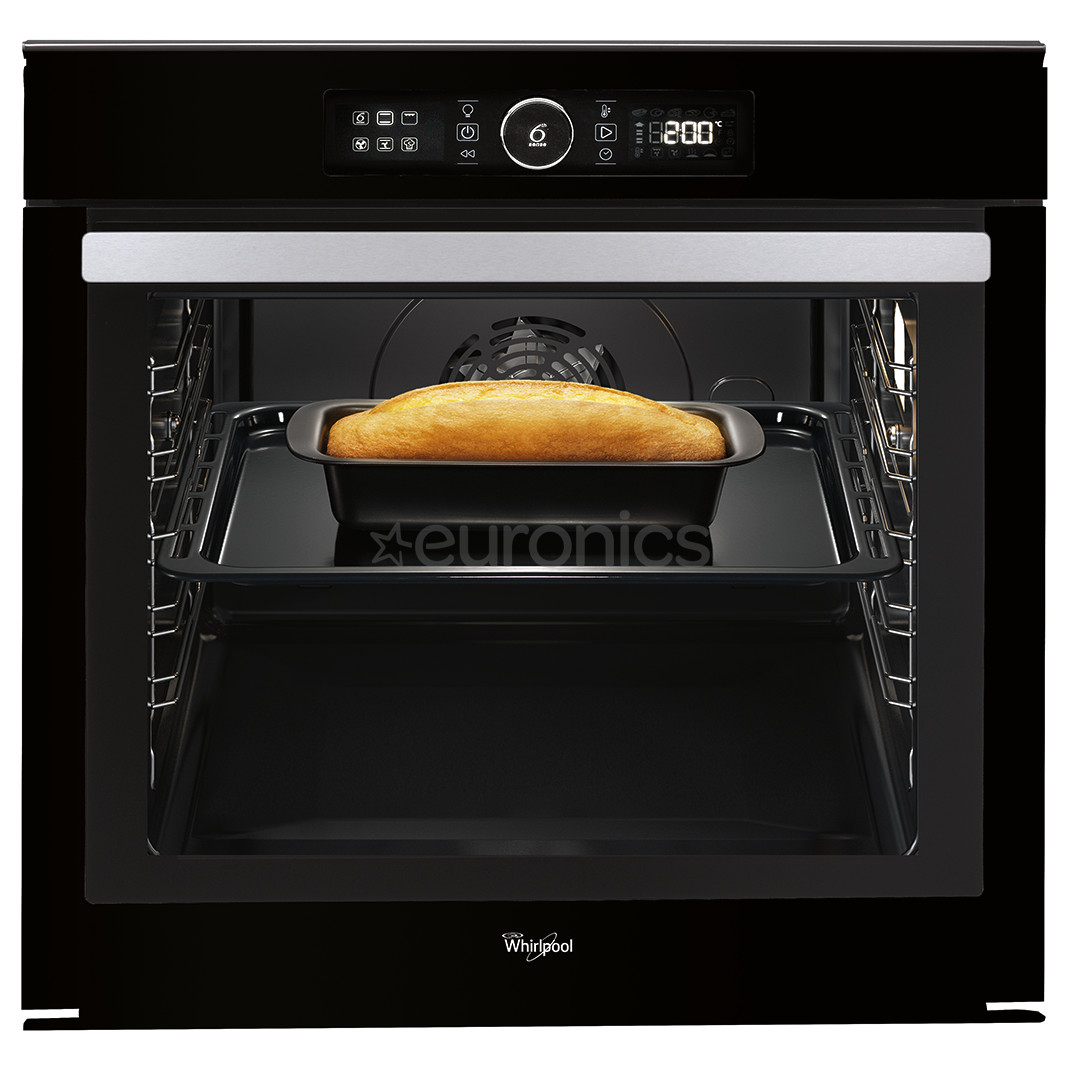 Whirlpool, pürolüütiline puhastus, Cook3, 73 L, must - Integreeritav ahi