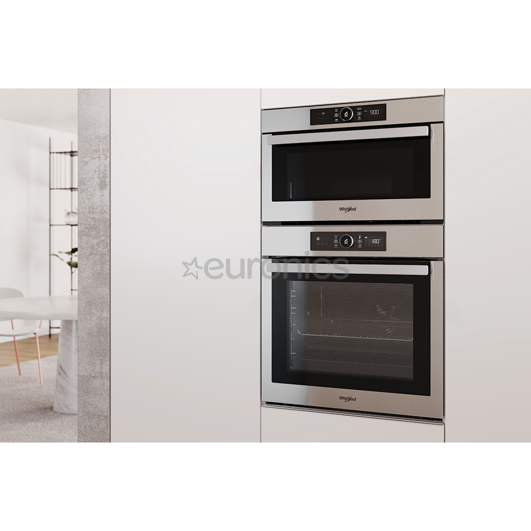 Whirlpool, 31 L, 1000 W, roostevaba teras - Integreeritav mikrolaineahi grilliga