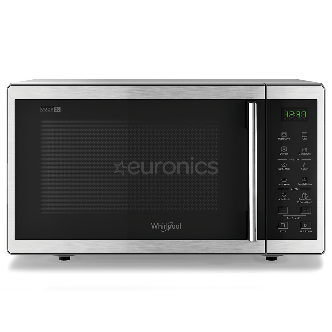 Whirlpool, 25 L, 900 W, inox - Microwave Oven with Grill