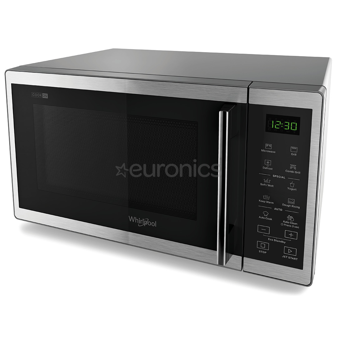 Whirlpool, 25 L, 900 W, inox - Microwave Oven with Grill