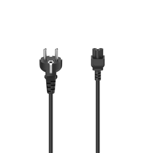 Hama power cord, 3-pin, черный - Кабель питания 00200735