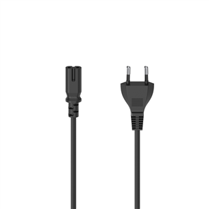 Hama power cord, 2-pin, must - Voolujuhe 00200777