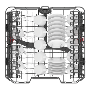 Whirlpool, 14 комплектов посуды, белый - Отдельностоящая посудомоечная машина