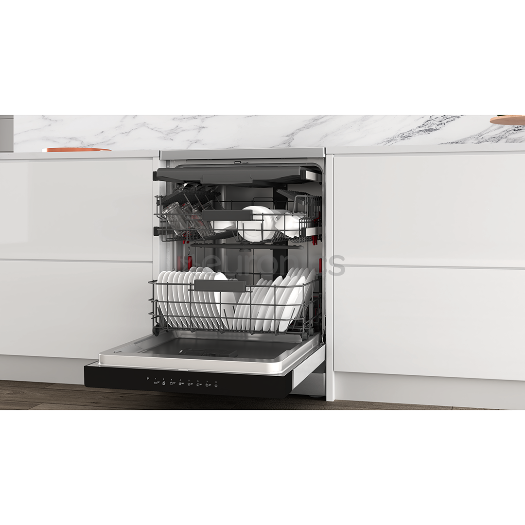 Whirlpool, 14 nõudekomplekti, hõbedane - Eraldiseisev nõudepesumasin
