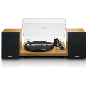 Lenco LS-500, walnut - Turntable with speakers