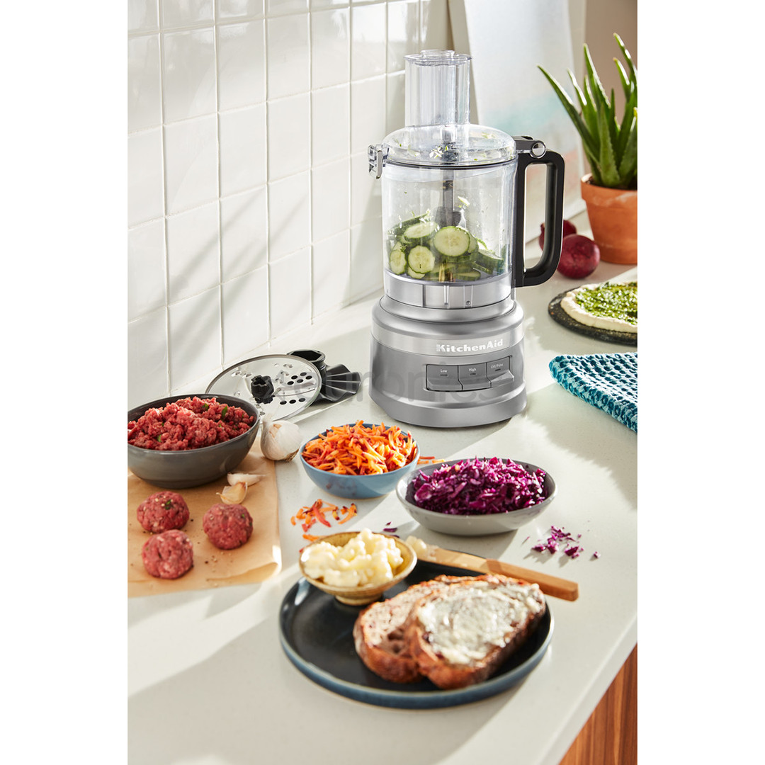 KitchenAid, 2,1 L, silver - Food processor