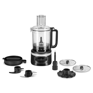 KitchenAid, 2,1 L, mattmust - Köögikombain