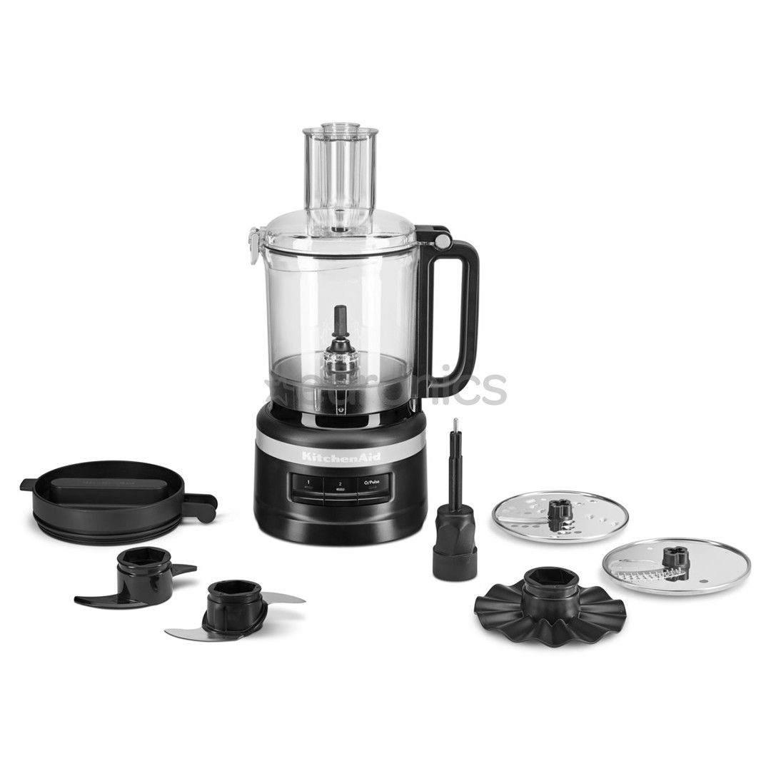 KitchenAid, 2,1 л, матовый черный - Кухонный комбайн