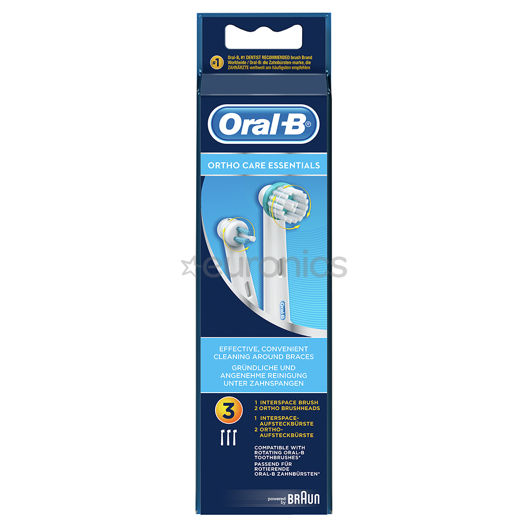 Braun OralB, 2x ortho + interspace Spare brushes for braces