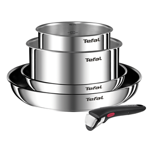 Tefal Ingenio Emotion, inox - 5-piece pot and pan set L897S574