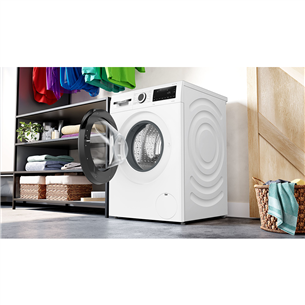 Bosch Series 6, 10 kg, sügavus 58,8 cm, 1400 p/min, valge - Eestlaetav Pesumasin