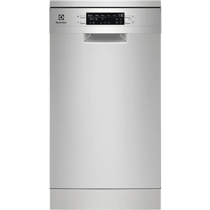 Electrolux 700, GlassCare, 10 place settings, silver - Freestanding Dishwasher