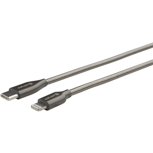 eStuff Gunmetal USB / Lightning, 1m , gray - USB cable