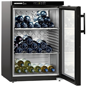 Liebherr Vinothek, 66 bottles, height 89 cm, black - Wine cooler WKB1812-22