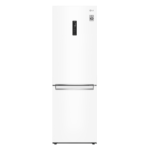 LG, No Frost, 341 L, height 186 cm, white - Refrigerator