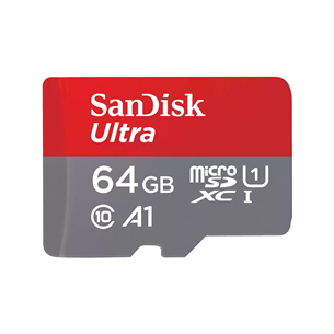 SanDisk Ultra microSD with SD Adapter, 64 GB - Mälukaart