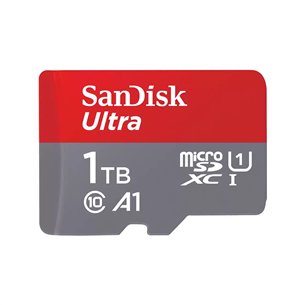 SanDisk Ultra microSDXC, 1 ТБ, серый - Карта памяти MicroSD с SD-адаптером