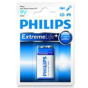 Philips Ultra Alkaline, 9 V  - Battery 6LR61E1B/10