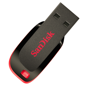 SanDisk Cruzer Blade, USB-A, 16 ГБ, черный - Флеш-накопитель