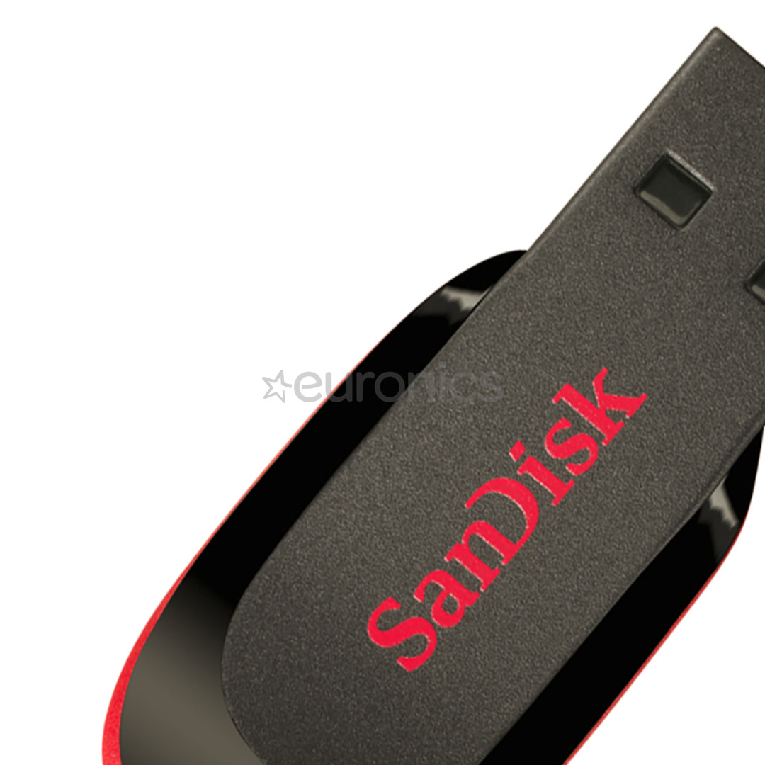 SanDisk Cruzer Blade, USB-A, 16 ГБ, черный - Флеш-накопитель