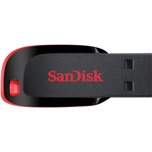 SanDisk Cruzer Blade, USB-A, 64 GB, must - Mälupulk