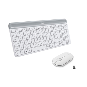 Logitech Slim Combo MK470, US, белый - Беспроводная клавиатура + мышь
