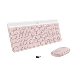 Logitech Slim Combo MK470, US, rose - Wireless Desktop 920-011322