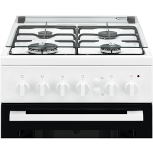 Electrolux, 55 L, white - Gas cooker with gas oven