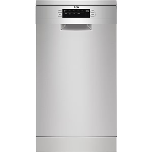 AEG 7000 Slim, 10 place settings, stainless steel - Free standing dishwasher