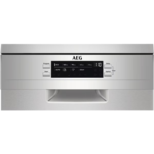 AEG 7000 Slim, 10 комплектов посуды, нерж. сталь - Отдельностоящая посудомоечная машина