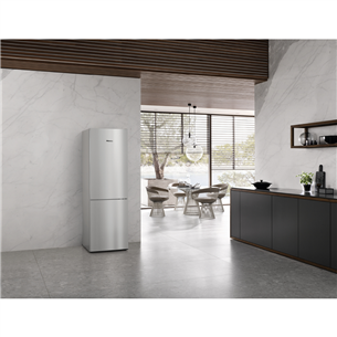 Miele, NoFrost, 326 L, 186 cm, stainless steel - Refrigerator