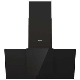 Hisense, 650 m³/h, width 90 cm, black - Cooker Hood