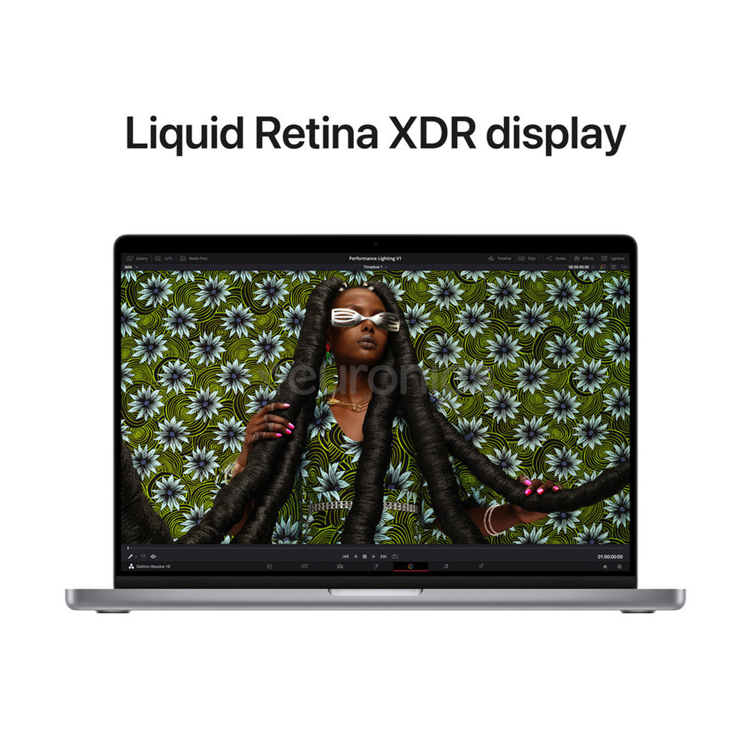Apple MacBook Pro 14" (2023), M2 Pro 12C/19C, 16 GB, 1 TB, RUS, kosmosehall - Sülearvuti
