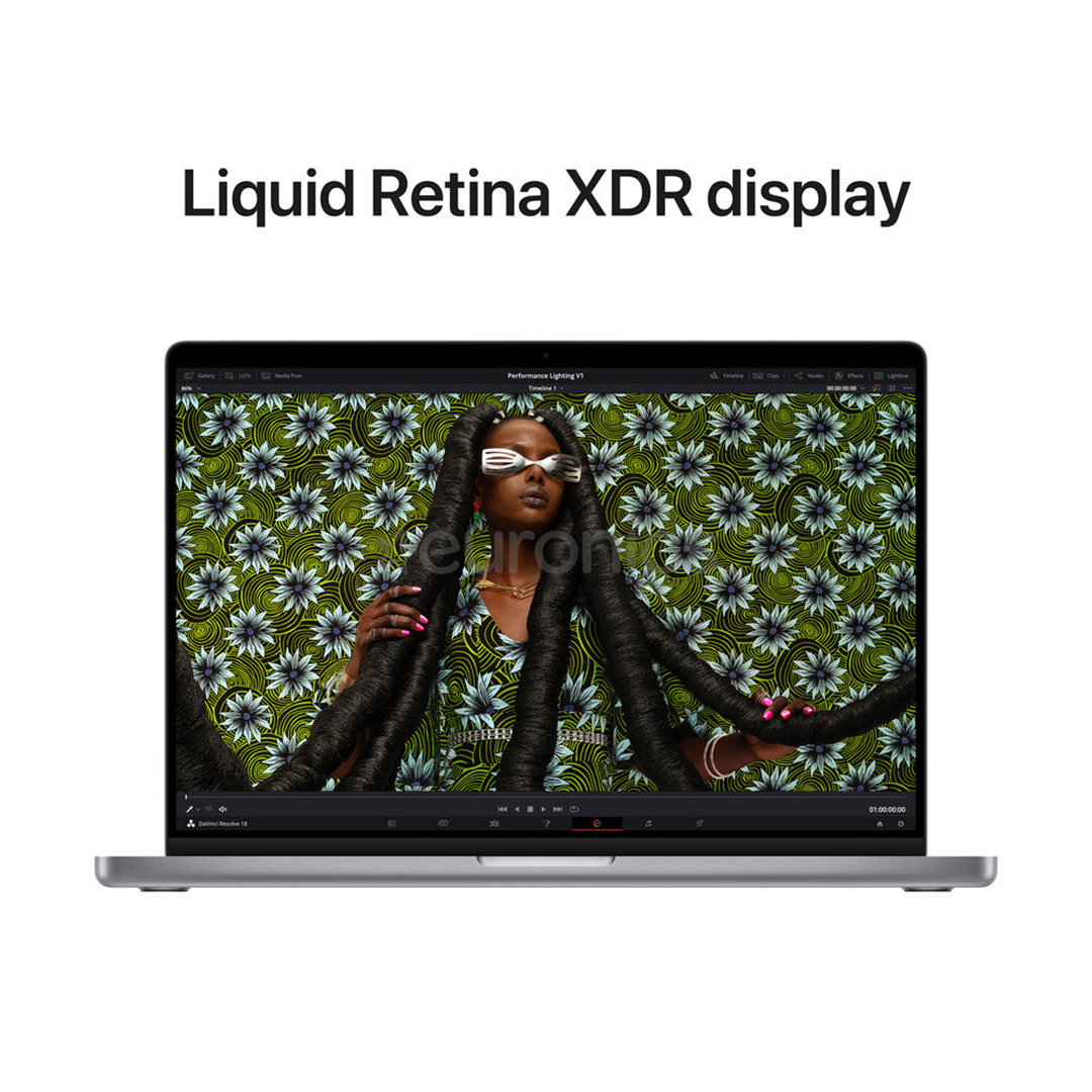 Apple MacBook Pro 14" (2023), M2 Pro 12C/19C, 16 GB, 1 TB, ENG, kosmosehall - Sülearvuti