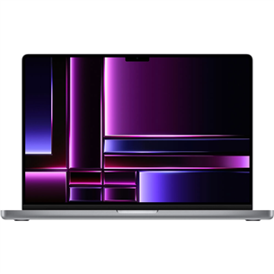 Apple MacBook Pro 16" (2023), M2 Pro 12C/19C, 16 GB, 1 TB, SWE, kosmosehall - Sülearvuti MNW93KS/A