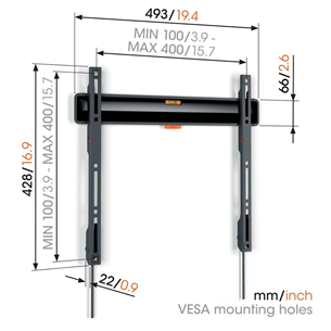 Vogel's TVM 3403 Fixed, 32''-77'', черный - Фиксированное настенное крепление для телевизора